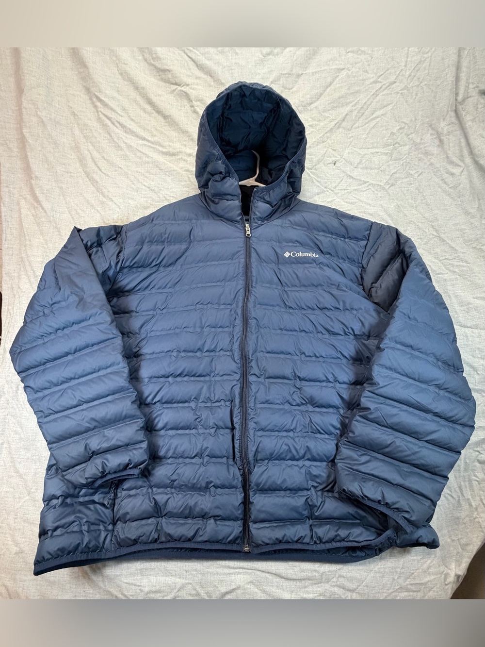 Columbia Men's Navy Packable Puffer Jacket with Hood